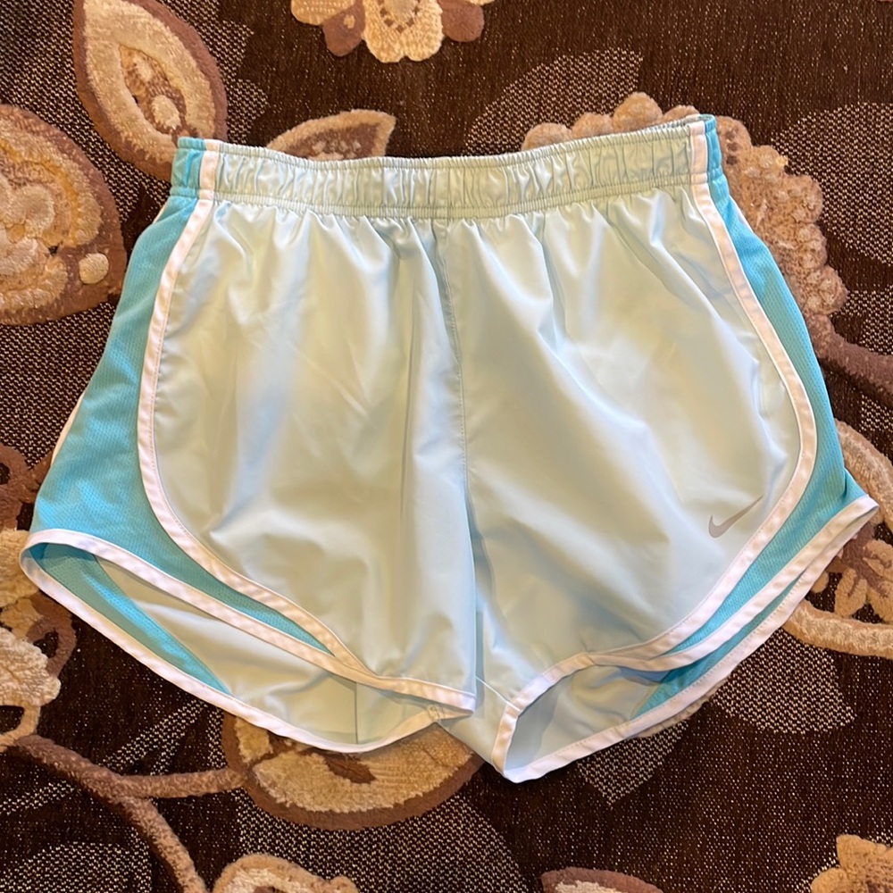 Nike women’s Dri-Fit shorts light blue size M